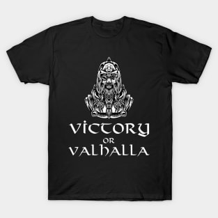 Pagan Norse Mythology Viking God Odin - Victory Or Valhalla T-Shirt